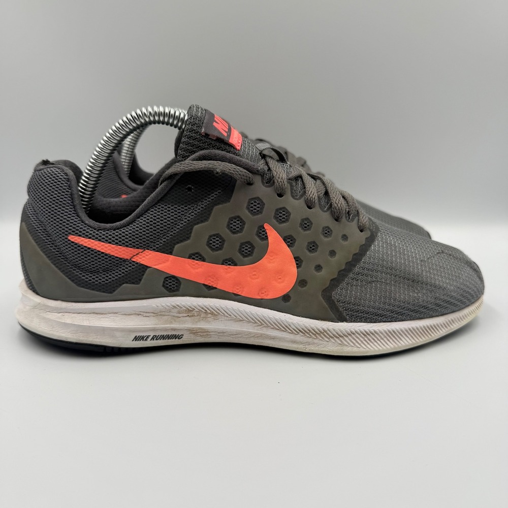 Nike Downshifter 7 Womens Size 8 Running Shoes 881585-001 Grey Orange